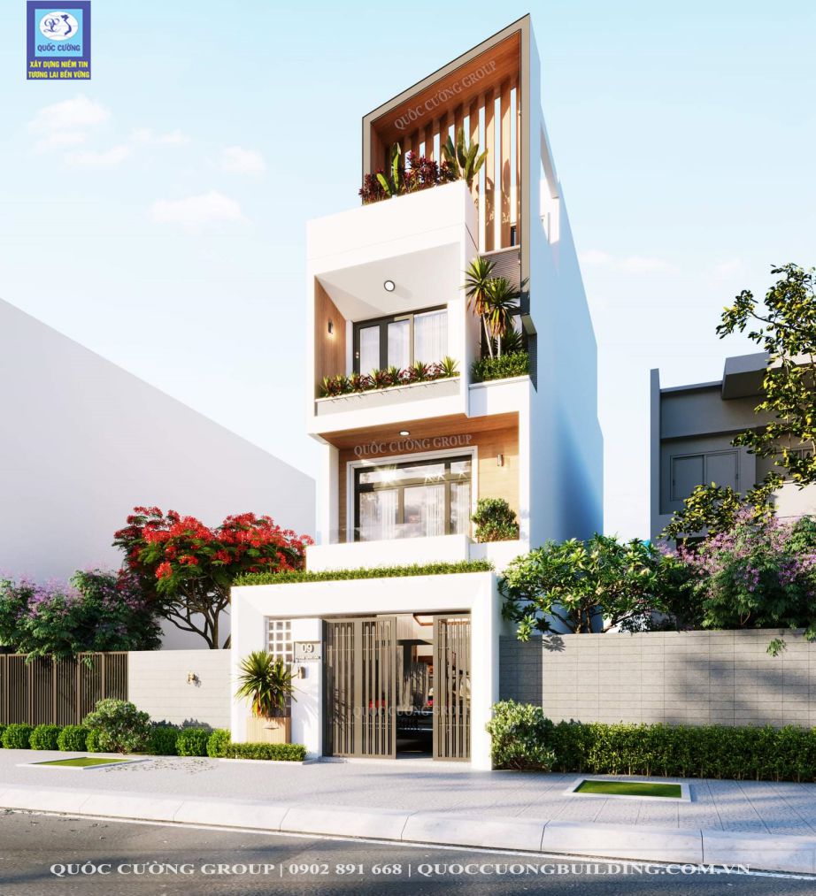 5 Mẫu Nhà phố 4 Tầng hiện đại đẹp 2023